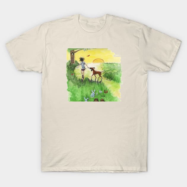 Girl & Ridgeback T-Shirt by Leisa